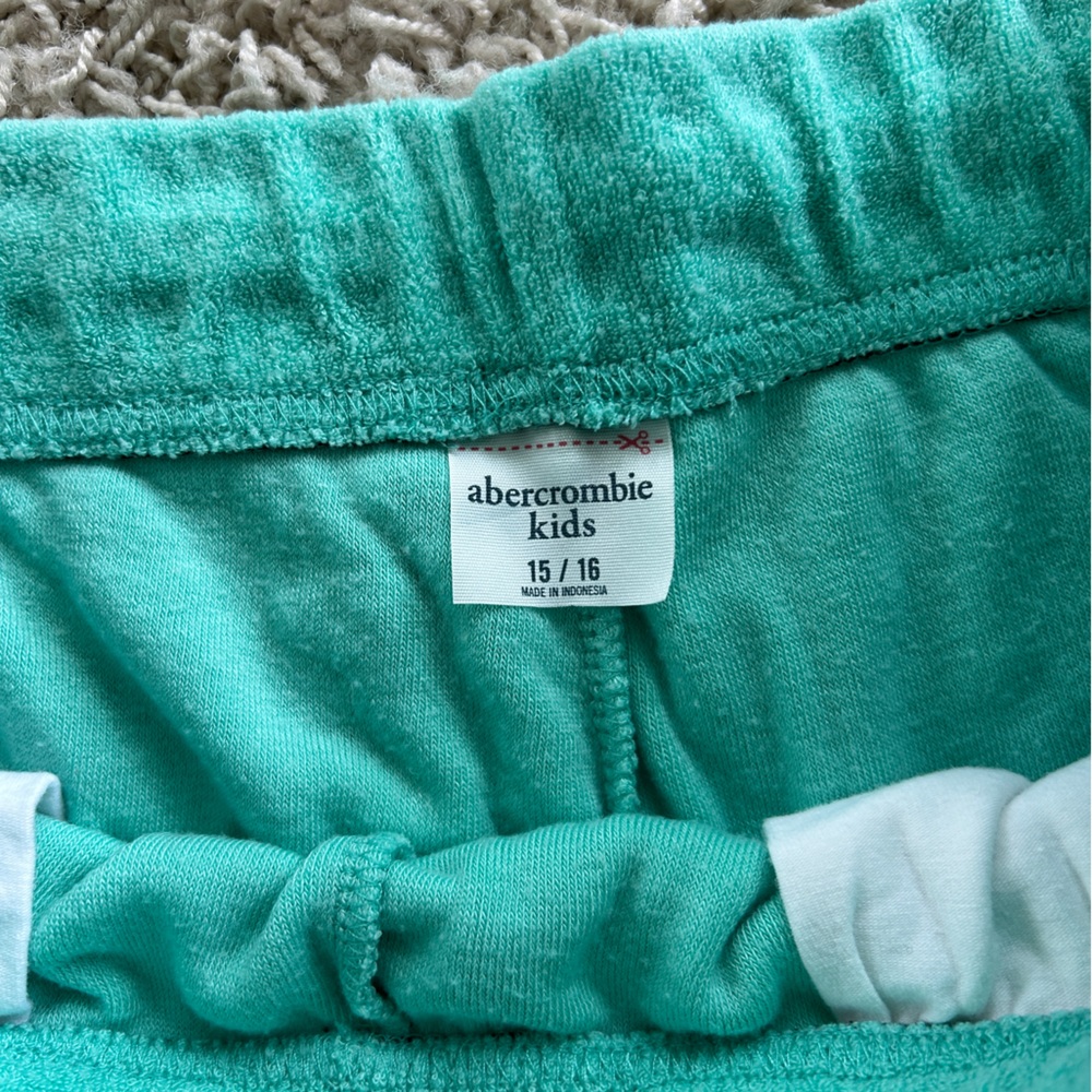 NWOT abercrombie kids Girls Size 15/16 Turquoise Swim Cover Up Set - Picture 8 of 8